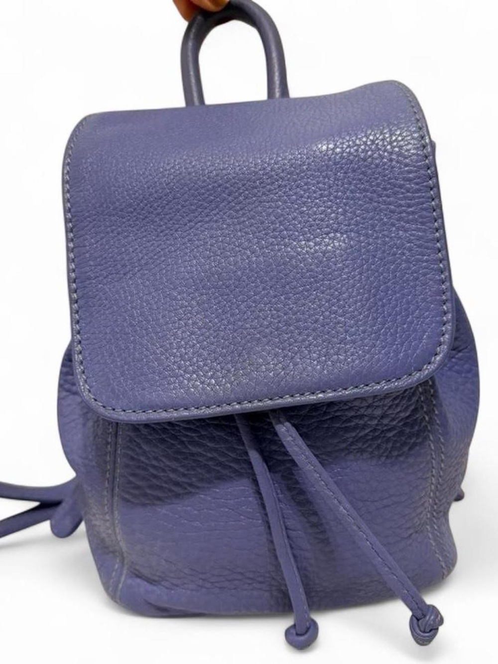 Coach Purple Pebbled Leather Mini Backpack